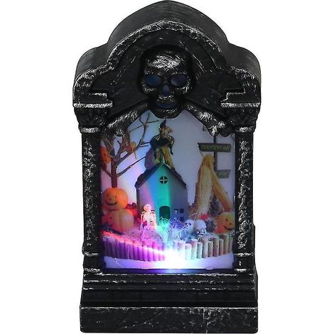 Lot de 2 lampes de pierre tombale pour Halloween