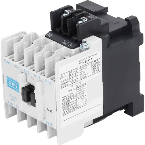Contacteur électromagnétique industriel haute sensibilité 20 A tripolaire ABS 220 V (1/5)