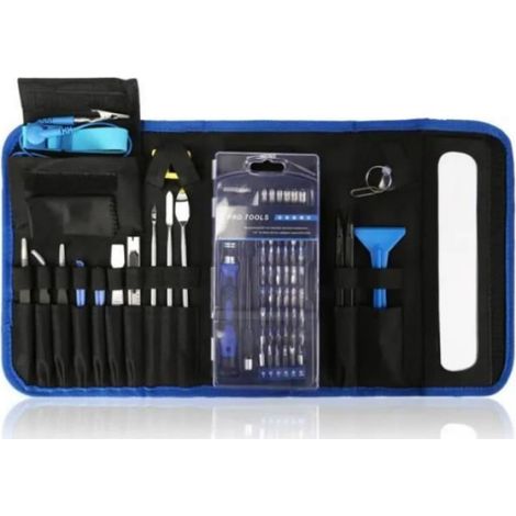 Tournevis Precision - 86 En 1 - Kit Magnétique Pour Réparation Électronique - Compatible iPad iPhone PC Montres - 60 Embouts Acier CRV - 1 Jeu (1/4)