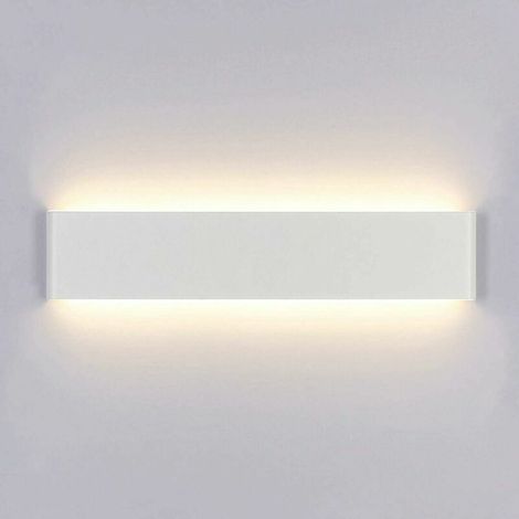 Applique murale Applique Murale Interieur Led 40cm Lampe Murale Blanc Chaud Moderne Up Down Lampe 14w Ac 220v Luminaire Mural Pour Chambre Salon Escalier Couloir(Blanc) (1/4)