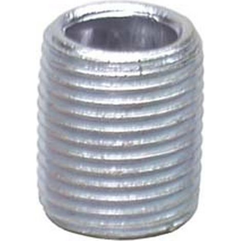 10PZ NIPLES TUTTO FILETTO ACCIAIO ZINCATO - M 1/2"