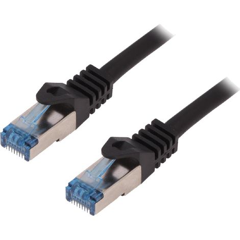 Cable reseau RJ45 male S-FTP Cat 6a noir- 20m