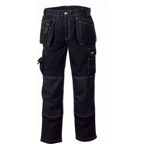 teXXor® Canvas Bundhose PANAMA, schwarz 431125 Gr.25 65% Poly. 35% Baumw. (1/4)