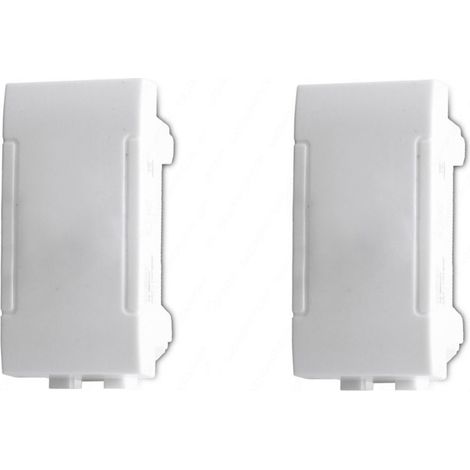Set 4 tappi copriforo frutti compatibile con living light international air protezione tappo per supporti copri fori placchetta interruttore pulsante bianco (1/2)