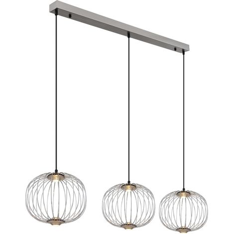 Globo - lámpara colgante - GALWAY - acero - metal - lámpara de (1/5)