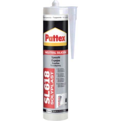 PATTEX SILICONE SPECCHI SL618 TRASPAR 300 ML CART- HENKEL ITALIA- 1,0 pz