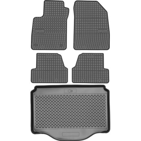 Chevrolet Trax Crossover 2013 SET - Alfombrillas de goma para coche + alfombrilla para maletero