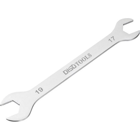 Clé Plate Clé Plate Fine À Douille Ouverte 17mm x 19mm Métrique Sablée En Acier Inoxydable 3cr13, Clé Double Extrémité Fine Pour Entretien Ménager Et Réparations Générales (1/5)
