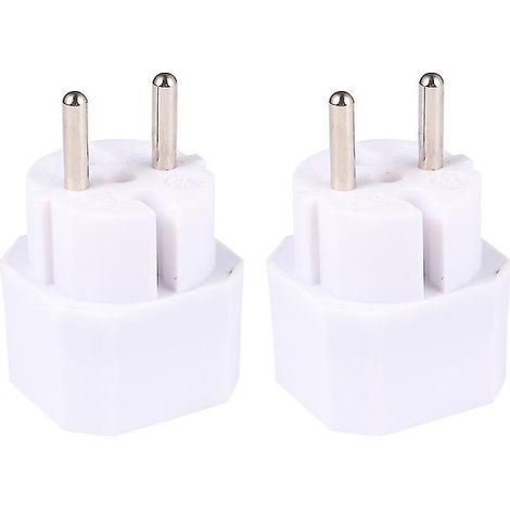 2 Stück europäischer Adapterstecker