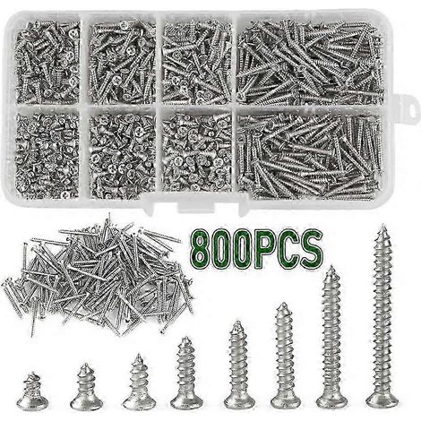 Vis M2x4 M2x5 M2x6 M2x8 en acier inoxydable résistant - Fixations autotaraudeuses de haute qualité pour divers usages (1/5)