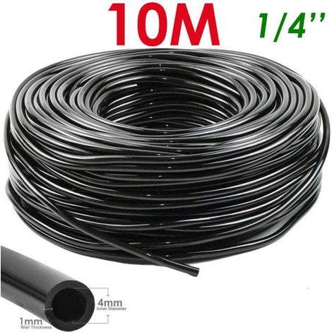 KESLA tuyau d'arrosage de jardin PVC Micro tuyau d'irrigation goutte à goutte tube d'irrigation - 10M (32.8ft)-1/4 ''