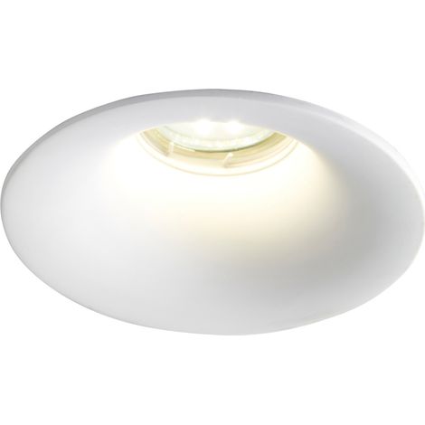 Litecraft Toul Recessed Downlight Flush Fixed Ceiling Spotlight Fitting - White (1/5)