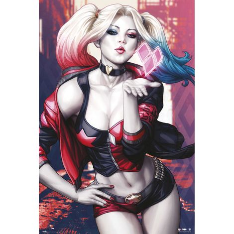Poster dc harley quinn kiss
