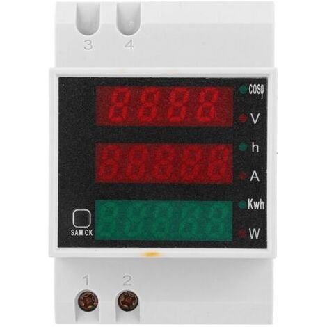 Voltmètre Ampèremètre Multifonction d52-2047 Compteur Électrique Multifonction Compteur De Facteur De Puissance De Tension De Courant Affiché Numérique Ac200450v (1/4)