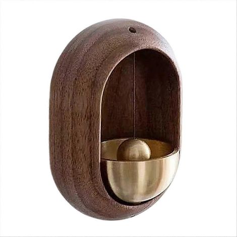 Sonnette d'entrée japonaise en bois Dopamine, carillon éolien décoratif sans fil en forme d'oiseau, décoration intérieure, à suspendre. (1/5)