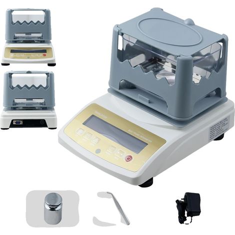 Medidor de densidad de oro, capacidad de 0,01 g a 1200 g, precisión de densidad de 0,001 g/cm³, diseño fácil de usar, adecuado para metales preciosos, tamaño compacto y portátil. (1/5)
