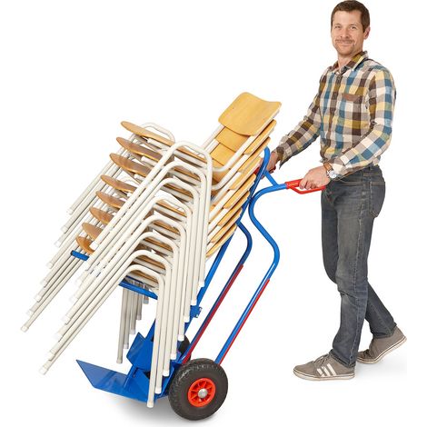 BRB Stuhlkarre mit pannensicheren Reifen, BxTxH 520x820x1170 mm, Tragkraft 250 kg