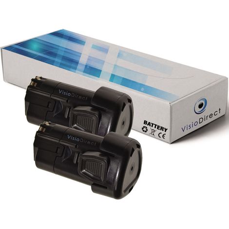 Lot de 2 batteries pour Black et Decker LDX112C perceuse visseuse 1500mAh 10.8V (1/2)