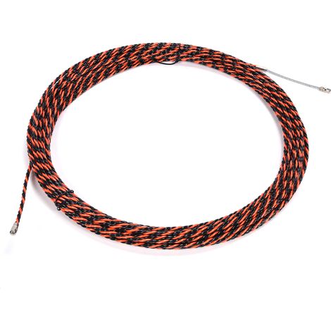 Câble acier inoxydable 30m rouge noir double toron, corde renforcée pour ascenseur et grue à tour (1/5)