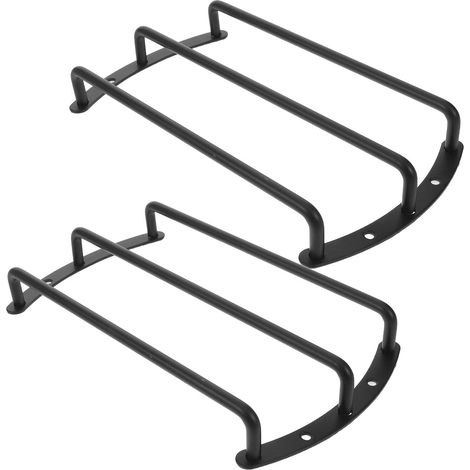 Protecteur de Haut-Parleur Audio en Fer Noir pour Subwoofer et Système Audio de Voiture, Design Raffiné pour Amélioration Intérieure Automobile, 1 Paire (1/5)
