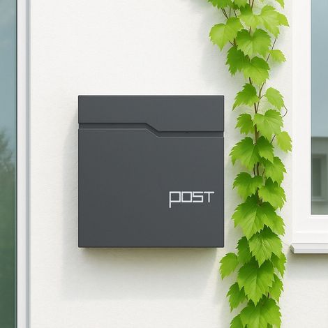 Cassetta postale con porta giornali - design moderno serratura di sicurezza