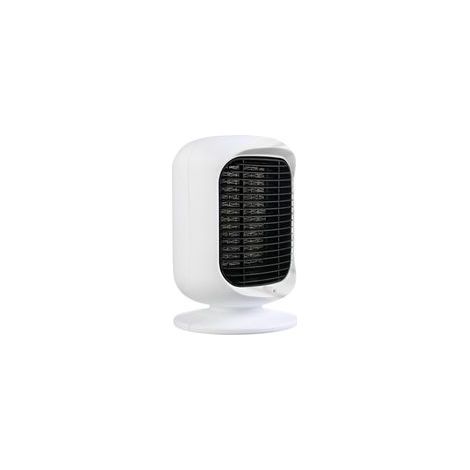 Chauffage d'appoint blanc 1200W, petit format, chauffage d'appoint, chauffage électrique à deux vitesses, chauffage électrique portable, chauffage d'air doux, silencieux, idéal pour la maison et la (1/5)