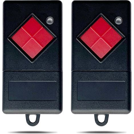 Lot de 2 télécommandes sans fil 40.685mhz pour porte de garage, Compatible avec émetteur portatif Dic-ert MAHS40-01 canal (1/5)
