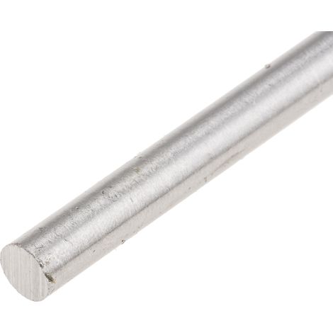 Tige Acier Argenté, diam. 1/4pouce, L 334mm ( Prix pour Lot de 10 )