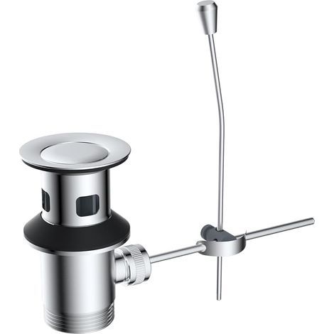 Bonde de Lavabo 1-1/4 Pouces avec Tige de Levage - Déchets Universels Compatible Tous Lavabos/Éviers de Salle de Bains (Accessoires Vanité Standard) (1/5)