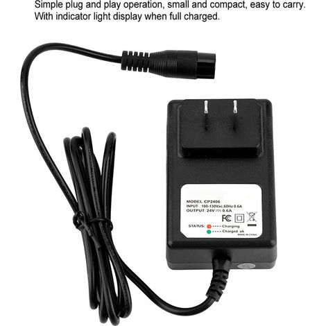 Cargador de batería para patinete eléctrico, repuesto para cargador de corriente ATV 24V para X-12 para instalación