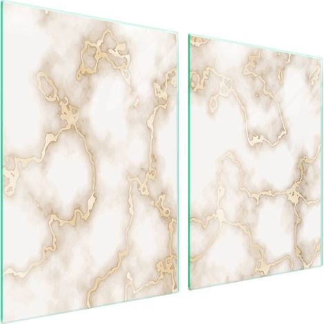 Piastra protettiva in vetro per piano cottura 2x45x52 Marmo (1/5)