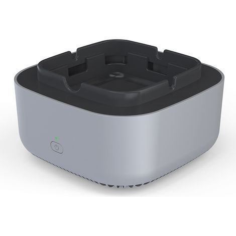 Purificateur de cendrier créatif en plus de l'odeur de fumée petit purificateur d'air à ions négatifs de bureau intelligent gris