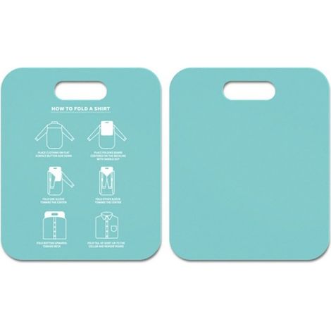 étagère rangement-Plaque de Rangement pour T-shirts et Vêtements - Mise en Place Rapide et Sans Effort (Cyan) (1/4)