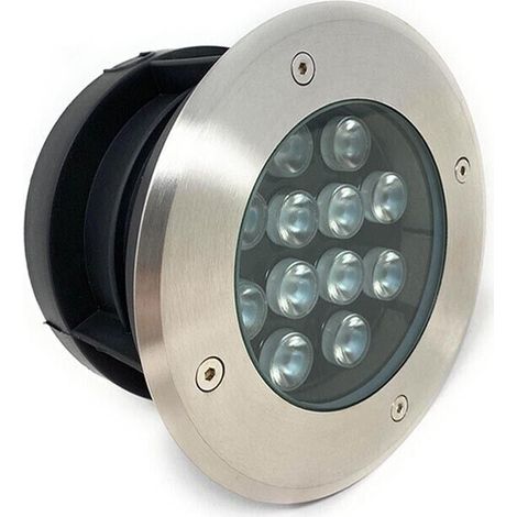 Faretto Calpestabile Da Terra Segnapassi Carrabile 12 Watt Led Luce Bianca Ip67