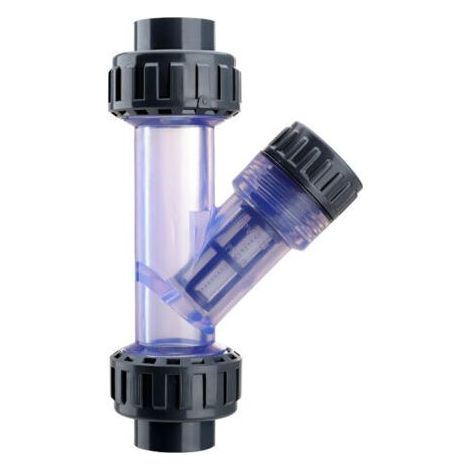 Filtre en Y en PVC transparent 3/4 pouces, facile à installer pour aquarium
