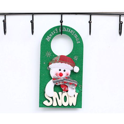 Guirlande Porte De Noël - Décoration Porte Intérieure Extérieure - Pour Maison Bureau Café Restaurant - En Tissu - 1 Pièce (1/3)