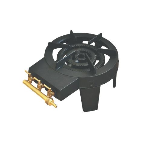 FORNELLONE A GAS 4 PIEDI CON 3 RUBINETTI CM.38X19