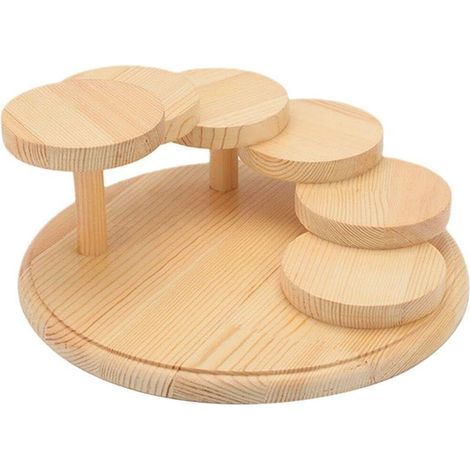 Plateau De Service À Sushi en Bois, Pont À Sushi, Assiettes De Service À Sushi Sashimi, Présentoir À Sushi De Style Escalier pour Cuisine du Restaurant À Domicile (1/5)