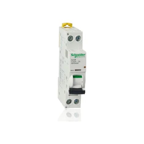 Interruttore magnetotermico iC40N 1P+N C 6A 6000A - A9P54606 (1/2)