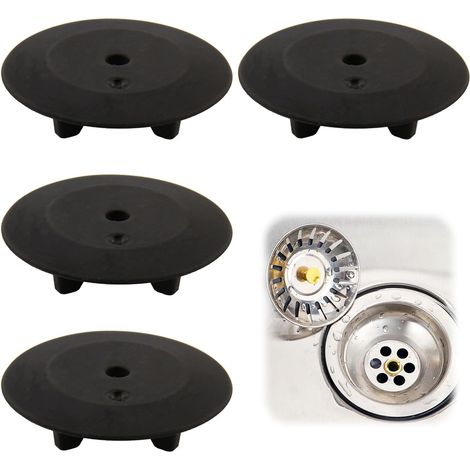CCYKXA 4 Pièces Rondelle à Trois Griffes Compatible, Diamètre 55,5 mm, Joint d'Étanchéité pour Évier, Réparation de Bouchon d'Évier