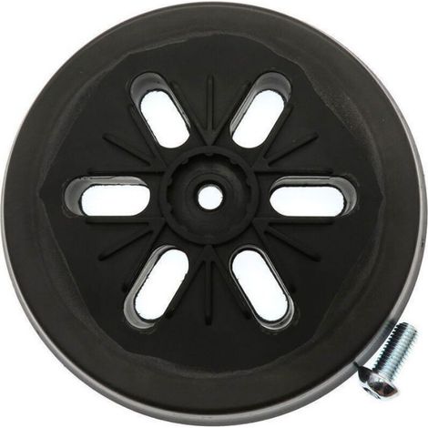 Patin de ponçage pour ponceuse excentrique Bosch GEX 150 AC, PEX 15 AE, GEX 150 Turbo 150 mm avec vis (1/3)
