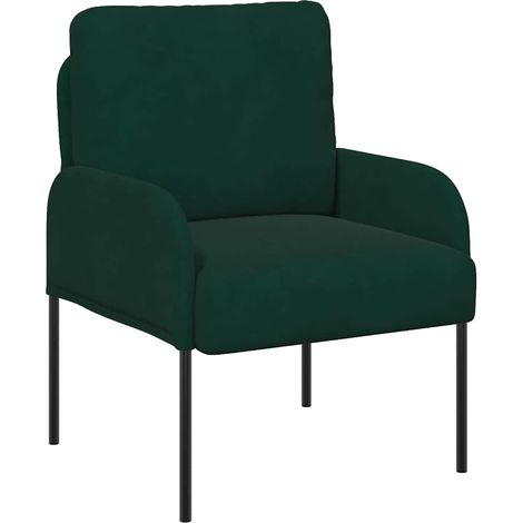 Maison Exclusive - Divani con cuscino 55cm Verde Scuro Legno compensato