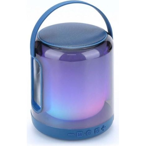 Enceinte Noire Portable avec Bluetooth, lumière LED, 360° (1/4)
