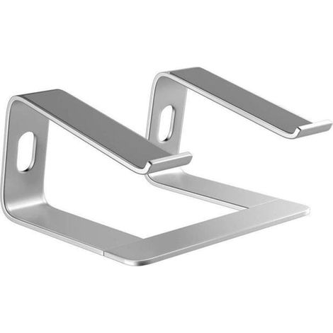 Supporto pieghevole per laptop, supporto in alluminio, supporto portatile per laptop, supporto da scrivania, supporto per laptop (Colore: Argento) (1/5)