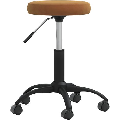 Massagehocker Samt Braun