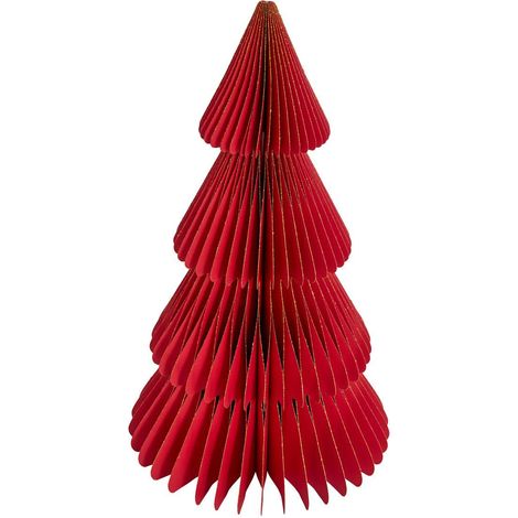 Weihnachtsbaum aus Papier, Shapu, rot, H. 60 cm - Feeric lights & christmas (1/4)