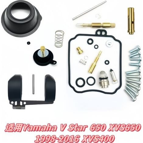 Vergaser-Reparatursatz passend für Yamaha V Star 650, XVS650 (1998-2016) und XVS400.