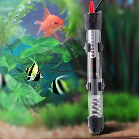 MINKUROW Calentador De Acuario Calentador De Agua De Acuario Mini Sumergible Calentador De Acuario Varilla De Calentamiento Para Vidrio Acuario Ajuste De Temperatura 25w (1/5)