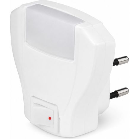 Luce Notturna Con Pulsante Colore Bianco ( Ecova Cod. 83304 )
