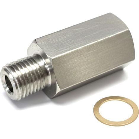 Long Filetage Adaptateur sur M10x1 pour Huile et Eau Température Capteurs avec 1/8" 27NPT (1/4)